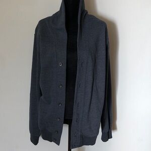 GAP Fleece Navy Men's Cardigan Sweater, XL